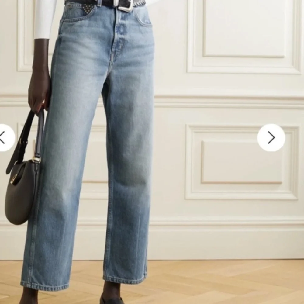 B. Sides Plein Relaxed Straight Jean Jane Wash sz 27 light wash - Picture 1 of 8
